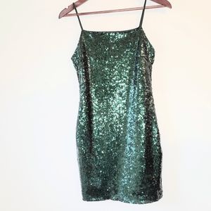 Mind code sequin mini dress size medium